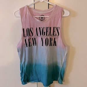 Ombré muscle tank top, size small
